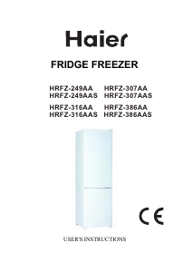 Mode d’emploi Haier HRFZ-386AAS Réfrigérateur combiné
