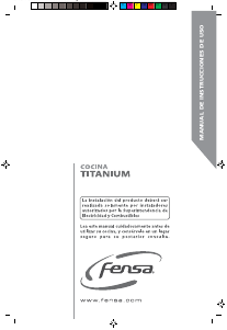 Manual de uso Fensa Titanium F 2535 T Cocina