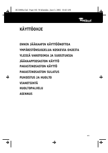 Käyttöohje Whirlpool ARC 7080 Jääkaappipakastin