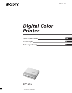Bedienungsanleitung Sony DPP-M55 Fotodrucker