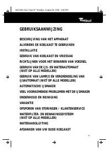 Handleiding Whirlpool ARG 486 Koel-vries combinatie