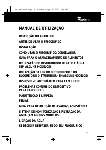 Manual Whirlpool ARG 493 Frigorífico combinado