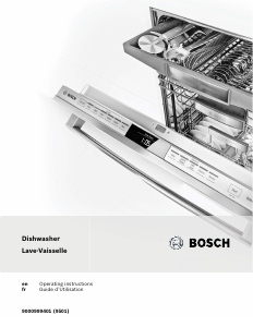 Manual Bosch SGV68U53UC Dishwasher