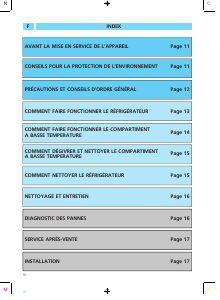 Mode d’emploi Whirlpool ART 291/G-T1 Réfrigérateur combiné