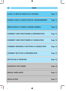 Mode d’emploi Whirlpool ART 334-1/H Réfrigérateur combiné