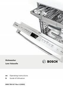 Manual Bosch SHX65T55UC Dishwasher