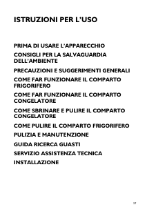 Manuale Whirlpool ART 396/A Frigorifero-congelatore
