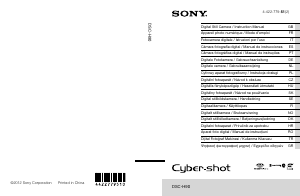 Bruksanvisning Sony Cyber-shot DSC-H90 Digitalkamera