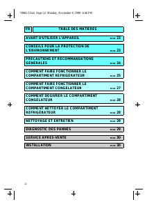 Mode d’emploi Whirlpool ART 456/G/R Réfrigérateur combiné