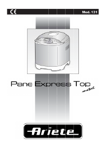 Manual Ariete 131 Pane Express Top Máquina de pão