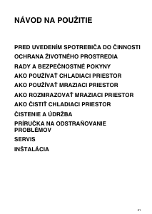 Návod Whirlpool ART 472/3 Chladnička s mrazničkou