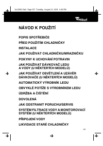 Manuál Whirlpool ART 686/M/JA Lednice s mrazákem