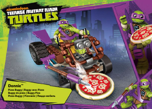 Bedienungsanleitung Mega Bloks set DMX37 Turtles Donnies Pizza-Buggy