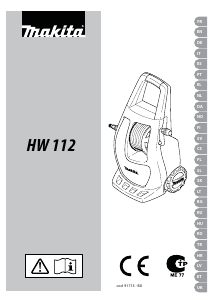 Manual de uso Makita HW112 Limpiadora de alta presión