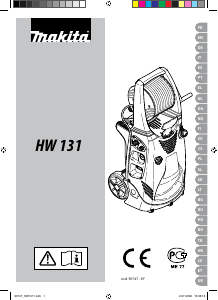 Manual Makita HW131 Máquina de limpeza a alta pressão
