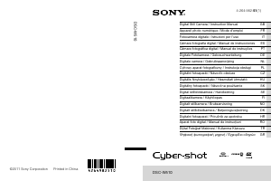 Manual de uso Sony Cyber-shot DSC-W510 Cámara digital