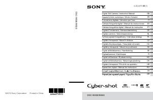 Bedienungsanleitung Sony Cyber-shot DSC-W530 Digitalkamera