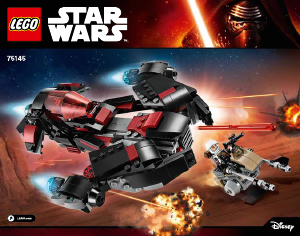 Manual Lego set 75145 Star Wars Eclipse fighter