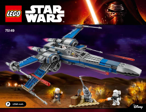 Manual Lego set 75149 Star Wars X-Wing Fighter al Rezistentei