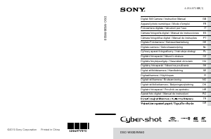 Käyttöohje Sony Cyber-shot DSC-W550 Digitaalikamera