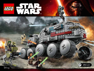 Bruksanvisning Lego set 75151 Star Wars Clone turbo tank