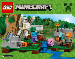 Handleiding Lego set 21123 Minecraft De ijzergolem