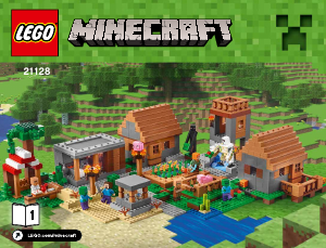 Handleiding Lego set 21128 Minecraft Het dorp