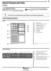 Käyttöohje Whirlpool B TNF 5011 W Jääkaappipakastin