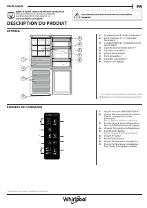 Mode d’emploi Whirlpool B TNF 5322 OX Réfrigérateur combiné