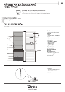 Návod Whirlpool BLF 5001 OX Chladnička s mrazničkou
