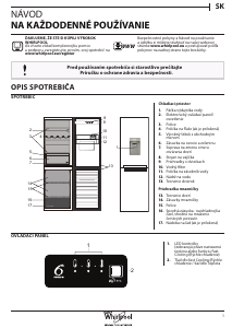 Návod Whirlpool BLF 8121 OX AQUA Chladnička s mrazničkou