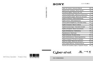 Mode d’emploi Sony Cyber-shot DSC-W630 Appareil photo numérique