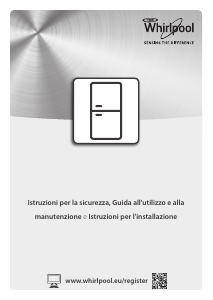 Manuale Whirlpool BSNF 8123 W Frigorifero-congelatore