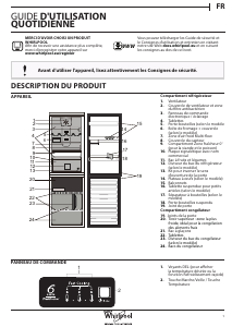 Mode d’emploi Whirlpool BSNF 8132 S Réfrigérateur combiné