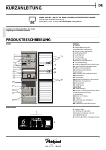 Bedienungsanleitung Whirlpool BSNF 8152 W Kühl-gefrierkombination