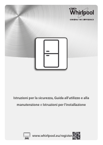Manuale Whirlpool BSNF 8421 OX Frigorifero-congelatore