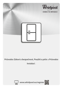 Manuál Whirlpool BSNF 8421 W Lednice s mrazákem
