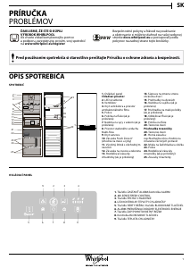 Návod Whirlpool BSNF 8452 OX Chladnička s mrazničkou
