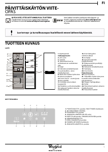 Käyttöohje Whirlpool BSNF 8452 OX Jääkaappipakastin