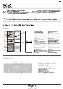 Manuale Whirlpool BSNF 8452 OX Frigorifero-congelatore