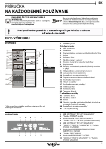 Návod Whirlpool BSNF 8533 OX Chladnička s mrazničkou