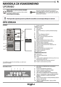 Priročnik Whirlpool BSNF 8533 OX Hladilnik in zamrzovalnik