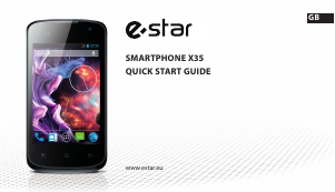 Használati útmutató eStar X35 Mobiltelefon