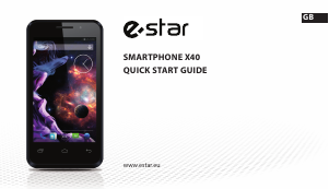 Használati útmutató eStar X40 Mobiltelefon