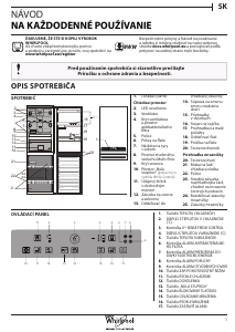 Návod Whirlpool BSNF 8783 OX Chladnička s mrazničkou