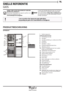 Handleiding Whirlpool BSNF 8892 IX Koel-vries combinatie