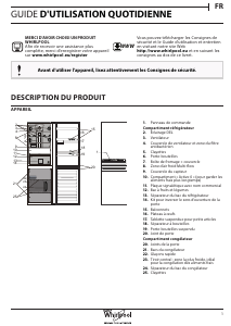 Mode d’emploi Whirlpool BSNF 8892 IX Réfrigérateur combiné