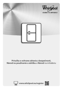 Návod Whirlpool BSNF 8893 PB Chladnička s mrazničkou