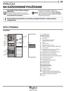 Návod Whirlpool BSNF 8993 PB Chladnička s mrazničkou