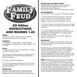 Bruksanvisning Endless Games Family Feud
